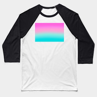 Back to School Teal and Fuchsia Horizontal Gradient Pattern Baseball T-Shirt